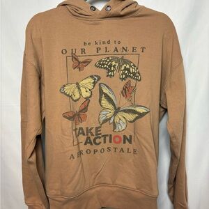 🤎🦋aeropostale hoodie with butterflies